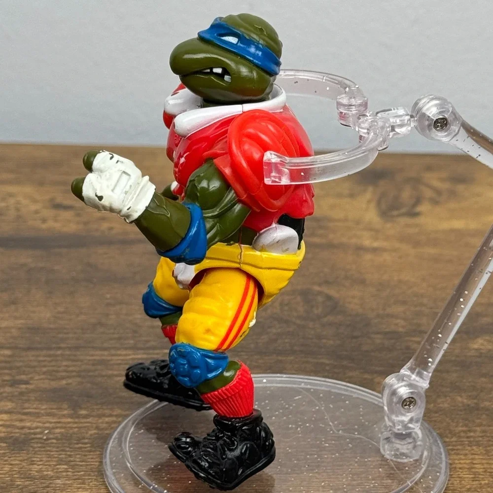 Vintage T.D. Tossin' Leo 1991 Teenage Mutant Ninja Turtles TMNT Action‎ Figure